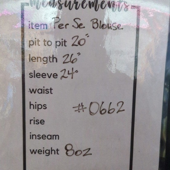 Per Se Blouse Key Print White Black Long Roll Sleeve Button Woman's‎ Size Medium - Picture 11 of 11